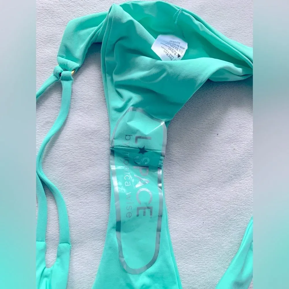 L*Space Bikini Set Fused Zendaya Top & Wilder Bottom Size Large Bathing Suit